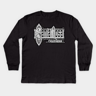 Vintage Santa Rosa, CA Kids Long Sleeve T-Shirt